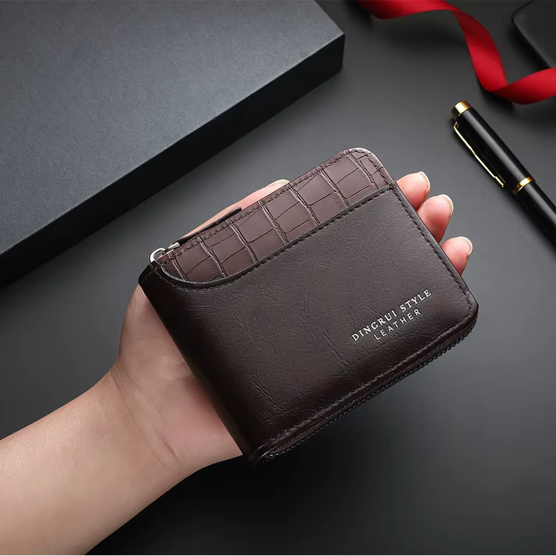 Portefeuille en cuir pour homme