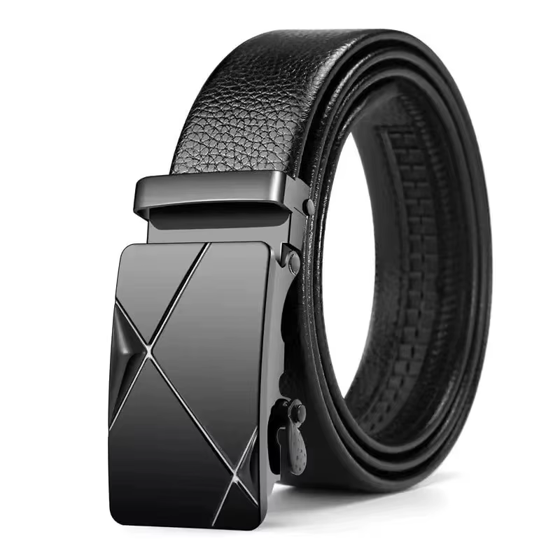 Ceinture pour hommes d'affaires de mode véritable marque de luxe ceinture à boucle en métal ceinture souple en cuir PU de haute qualité avec pantalon Cargo jean