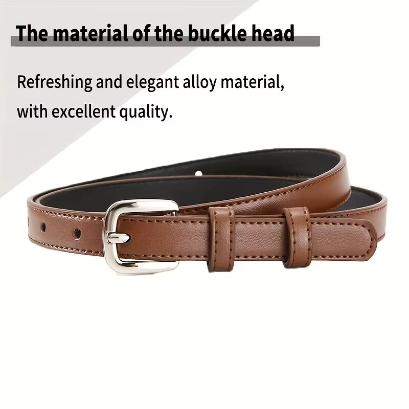 Ceinture en PU décontractée pour femmes