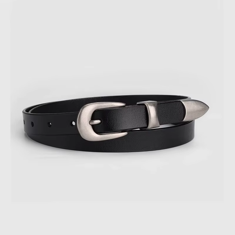 Ceinture en cuir véritable pour femmes