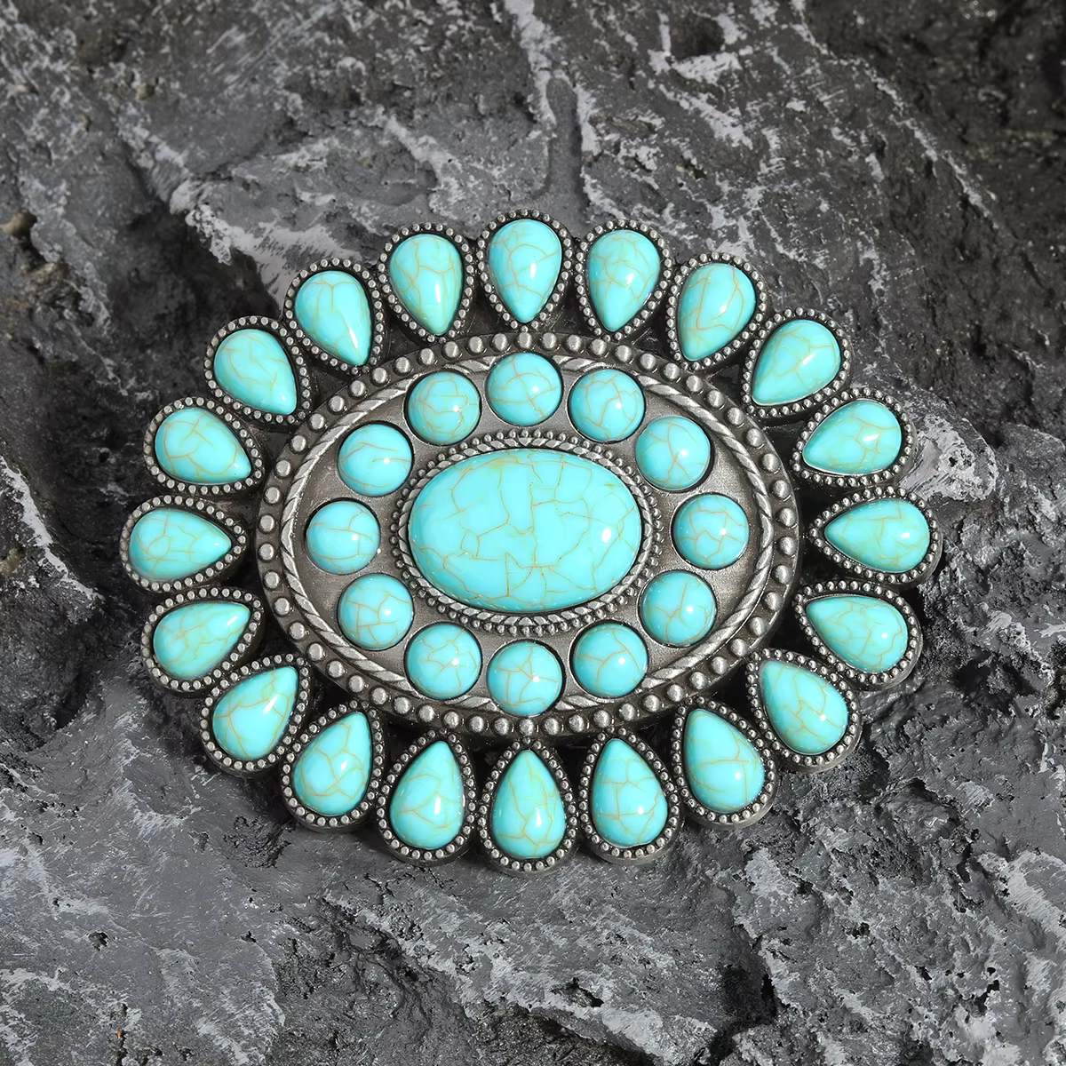 Ceinture bohème turquoise