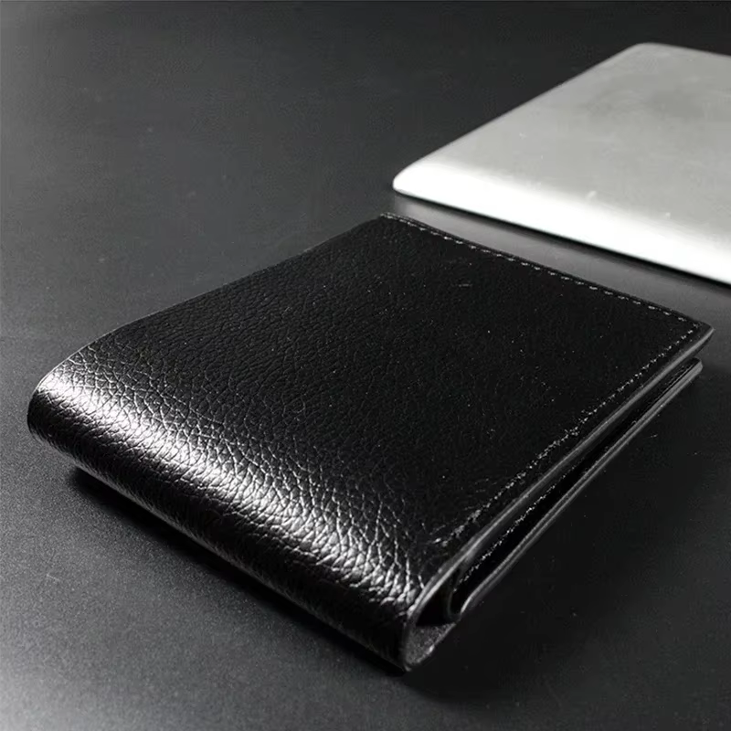 Portefeuilles pour hommes produit Premium pour Homme court noir Walet Portefeuille