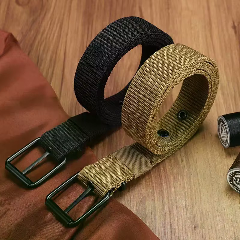 Ceinture pour hommes toile poreuse boucle ardillon
