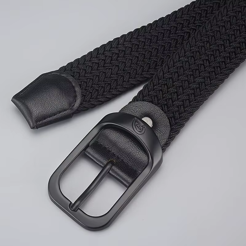 Ceinture élastique tissée décontractée pour hommes et femmes