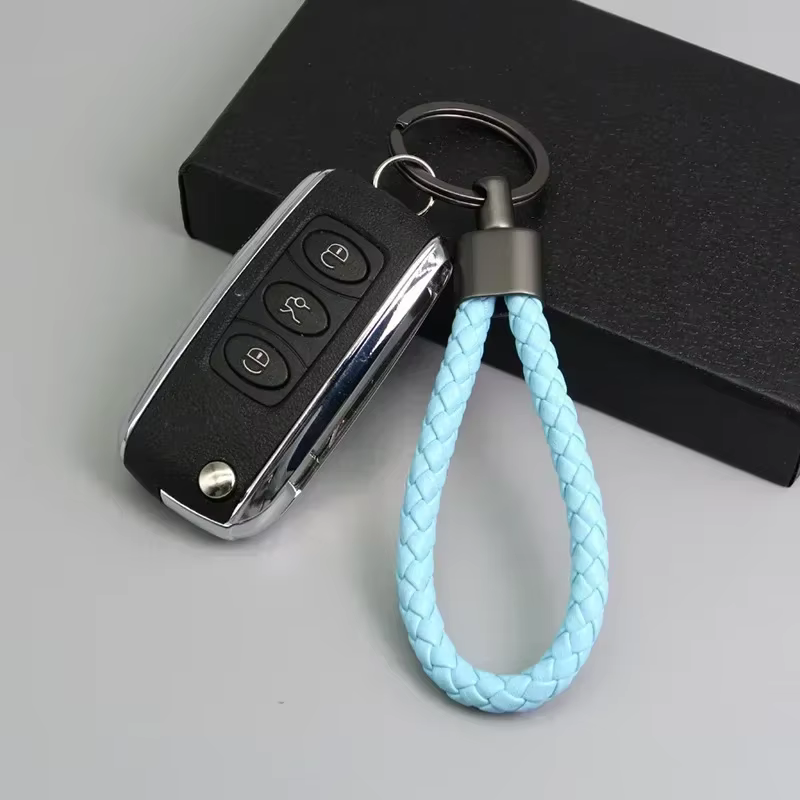 Porte-clés en cuir pour voiture pour hommes et femmes