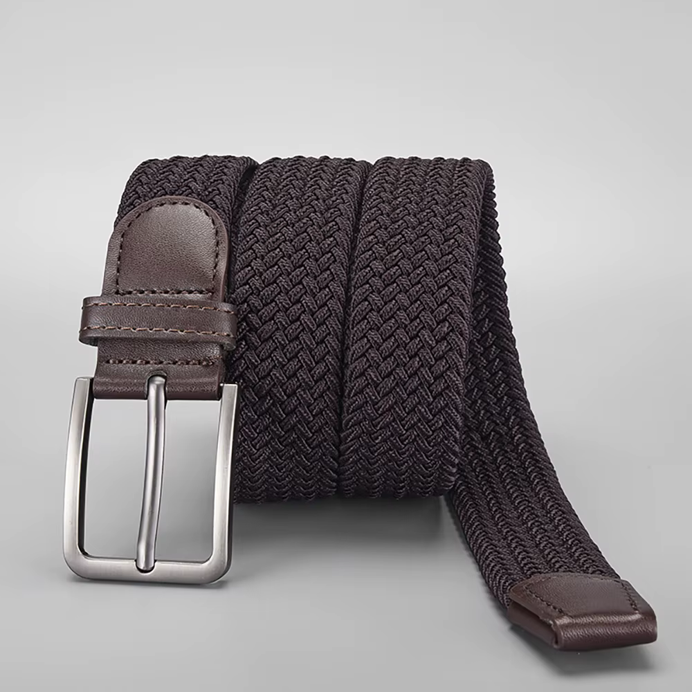 Ceinture élastique tressée pour hommes