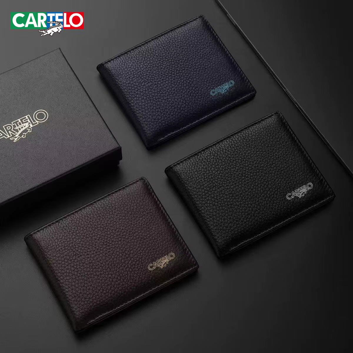 Portefeuille CARTELO en cuir pour hommes