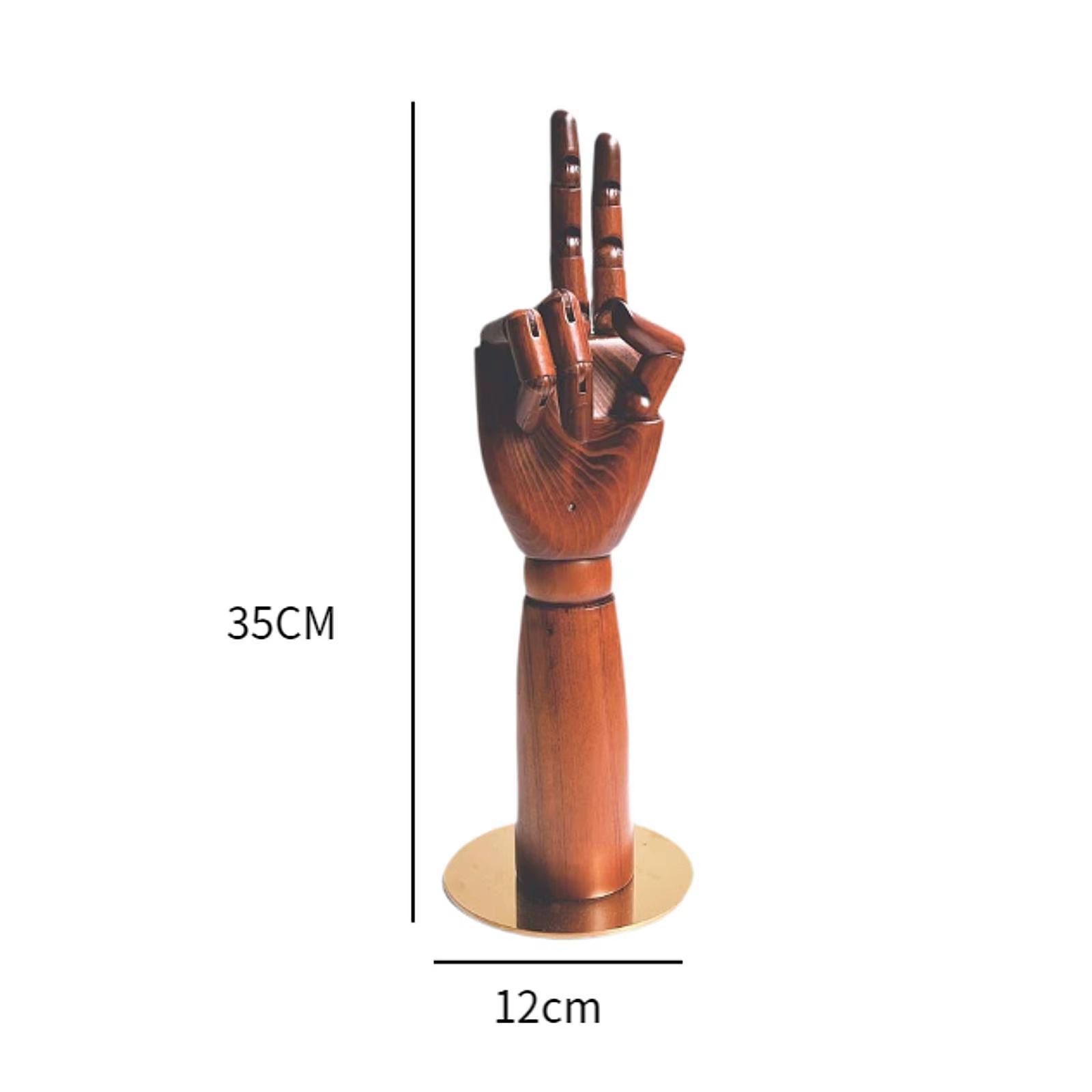 Présentoir à bijoux en forme de main avec doigts articulés, modèle de main en bois, mannequin pour gants, colliers, bagues, bracelets, chaînes de cheville
