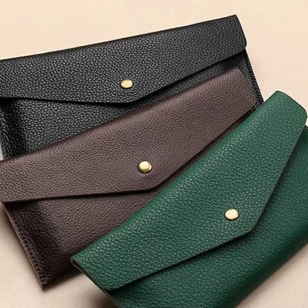 Nouveau Portefeuille en cuir souple pour femmes