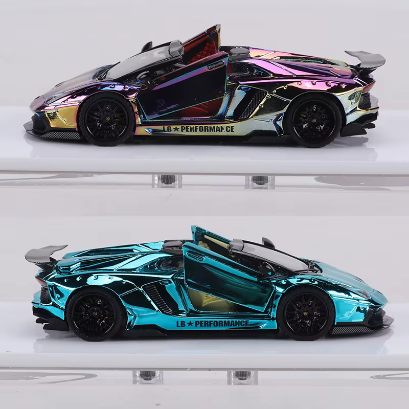 Modèle de voiture en alliage RM 1:64 LBWK Aventador lp700-4 Cabriolet, peut ouvrir les portes et le capot du moteur