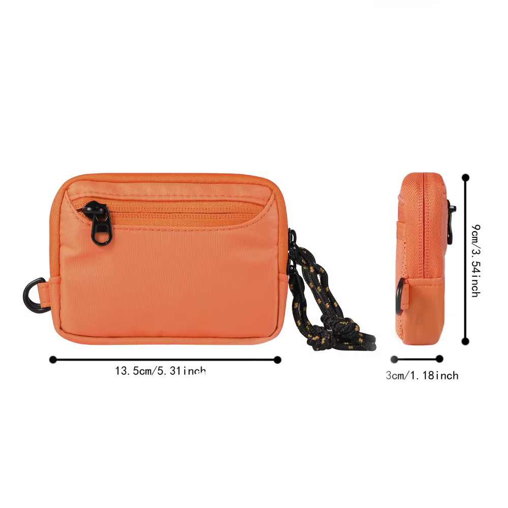 Mini porte-monnaie, porte-cartes multi-emplacements de grande capacité, petite pochette à monnaie portable, portefeuille pour hommes et femmes pour un usage quotidien