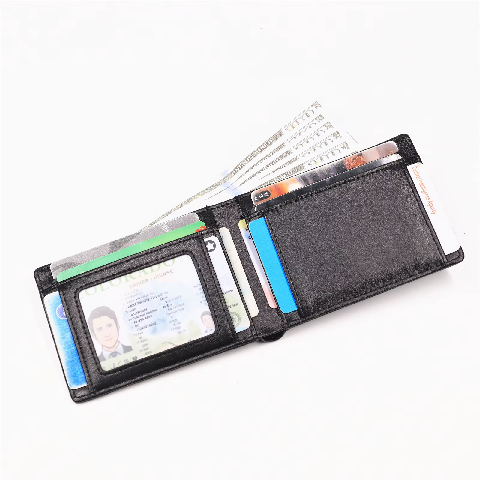 Portefeuille en cuir PU pour hommes