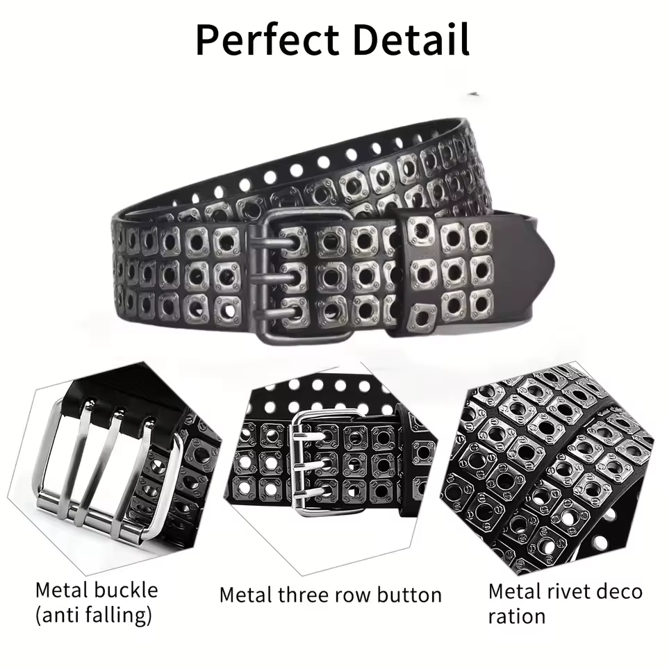 Ceinture pour femmes, perles carrées à la mode