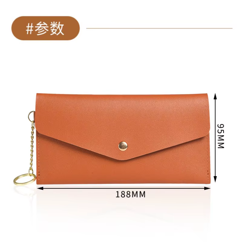 Portefeuille en cuir souple pour femmes