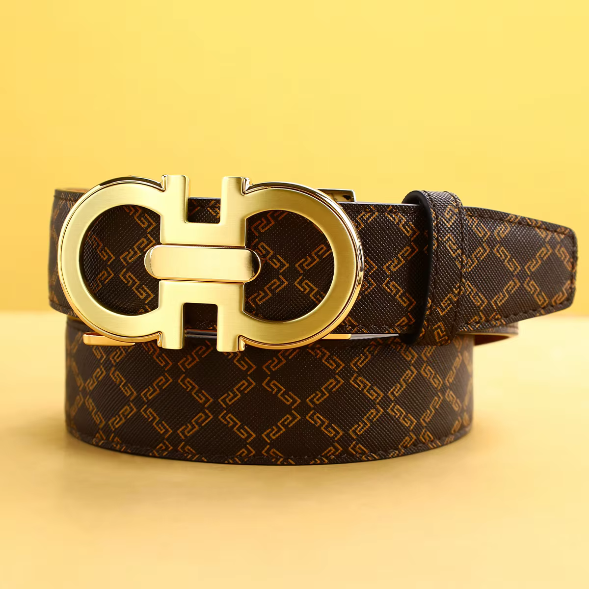 Ceinture pour hommes avec boucle automatique en alliage pour jeans