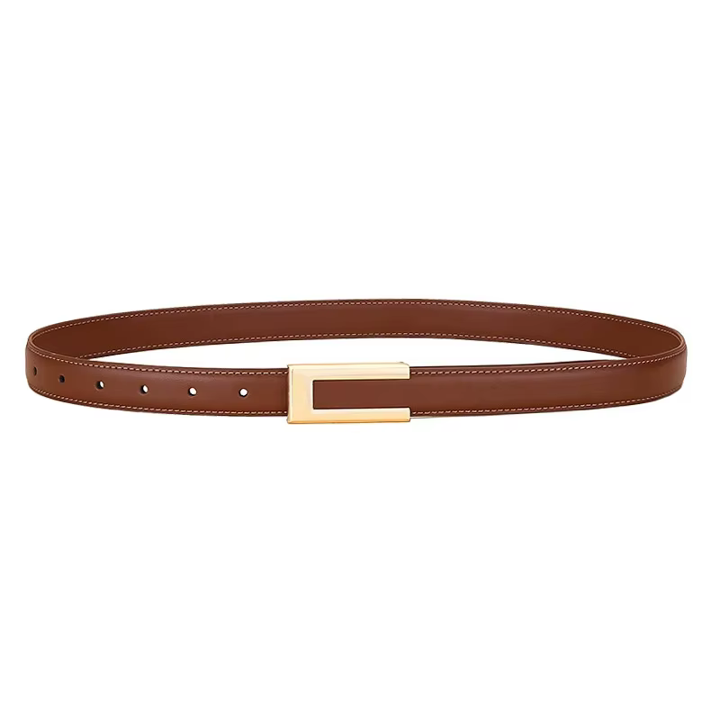 Ceinture en cuir véritable pour femme