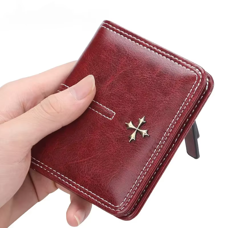 2025 mode mince femmes portefeuilles Mini porte-carte en cuir PU court design haute qualité femme sac à main