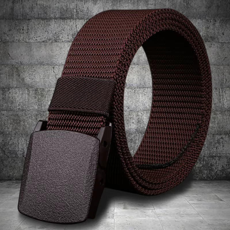 Ceinture pour hommes décontracté léger respirant tactique extérieur boucle automatique entraînement militaire contrôle