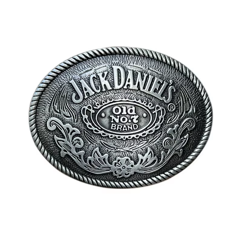 Boucle de ceinture style western avec lettres anglaises « Old Whiskey »