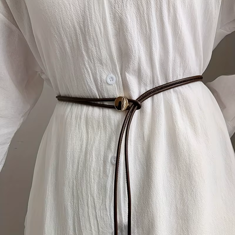 Ceinture réglable pour femmes, fermeture à boucle Non amovible, ceinture pour occasions quotidiennes et spéciales pour robes, chemises, accessoire de mode