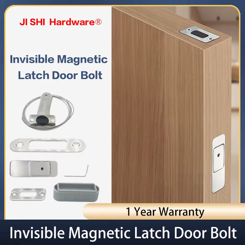 Fermoir-porte magnétique invisible, avancé, GNE, automatique, quincaillerie de 2,2 de porte, porte pliante en bois