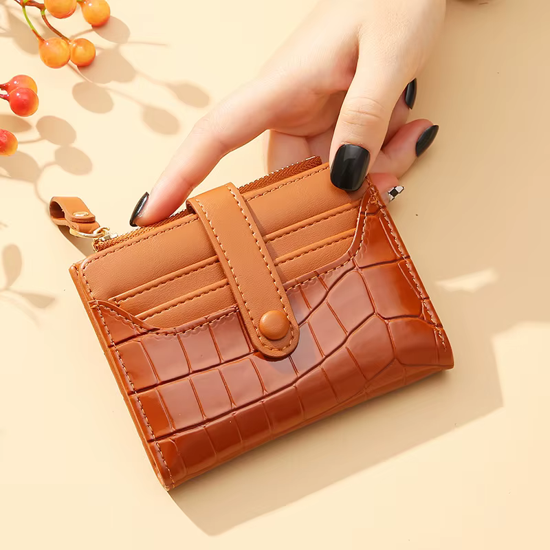 Femmes court portefeuille petite mode marque de luxe en cuir sac à main dames carte sac pour pochette femme sac
