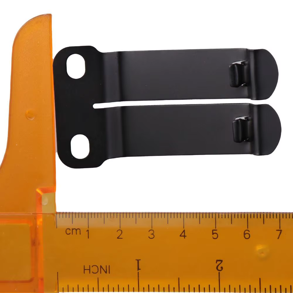 Réinitialisation de ceinture en métal de haute qualité, clip de fixation de rêve noir, clip monobloc avec vis, pince de gaine pratique, matériel de montage en métal