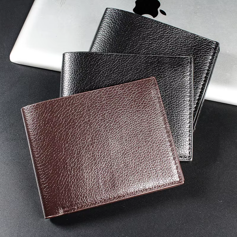 Portefeuille en cuir véritable pour homme