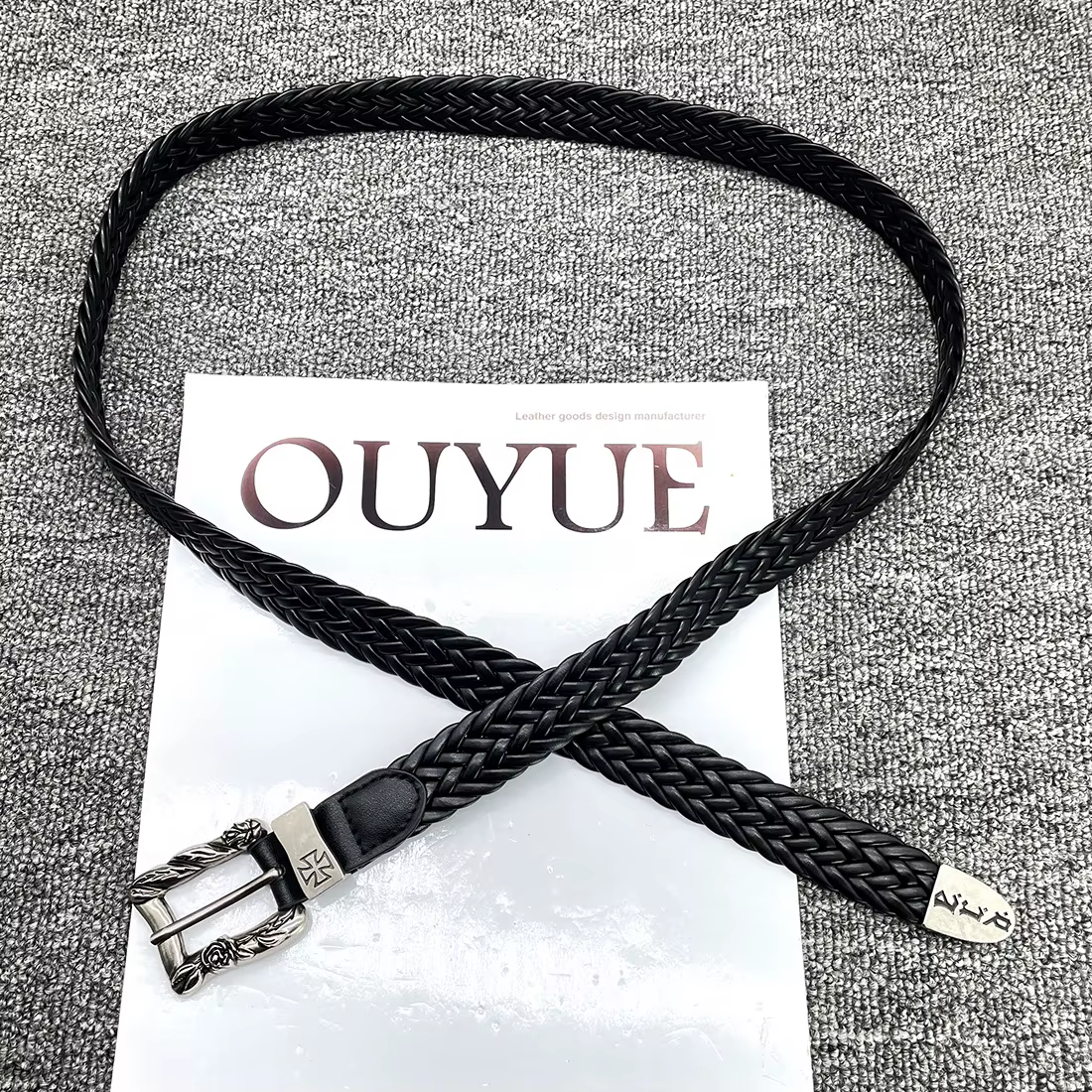 Ceinture tressée punk de haute qualité