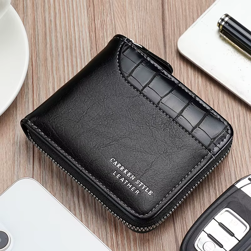 Portefeuille en cuir pour hommes