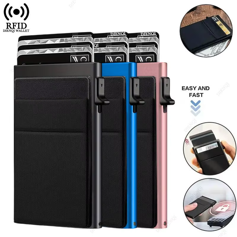 Porte-cartes de crédit Rfid pour homme