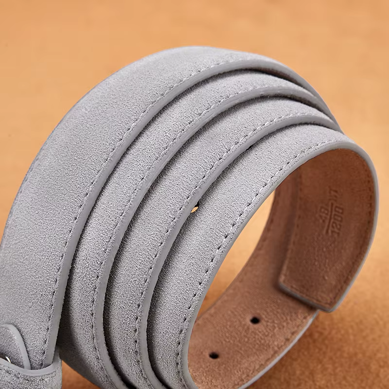 Sude-Ceinture en cuir de vachette véritable pour homme et femme