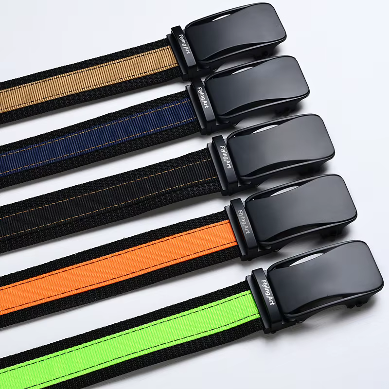 Ceinture à boucle automatique de 3.5cm pour hommes, ceintures de créateur, ceintures à la mode, accessoires militaires