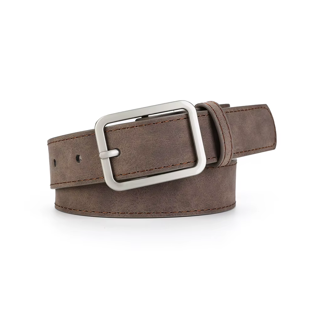 Ceinture polyvalente en cuir givré rétro pour hommes 08