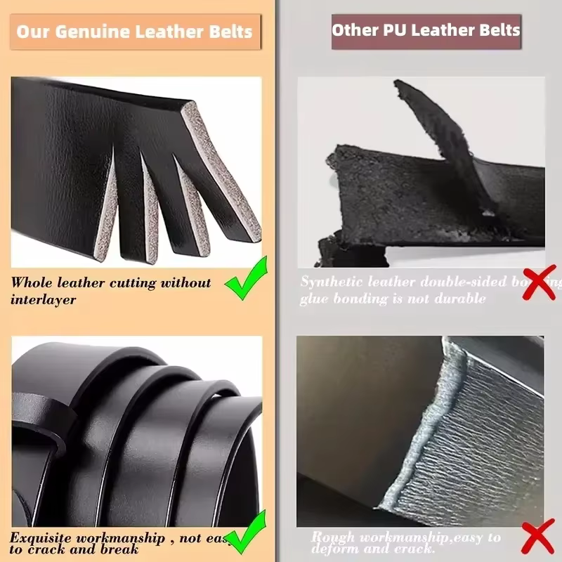Ceinture en cuir véritable suédé pour femmes