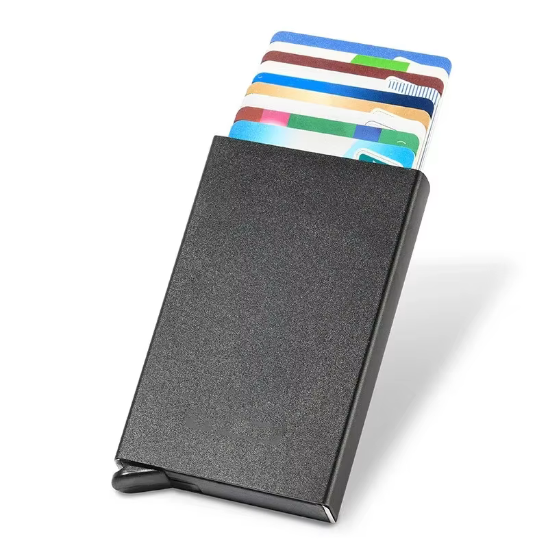 Hommes ID crédit porte-carte bancaire portefeuille Anti Rfid intelligent