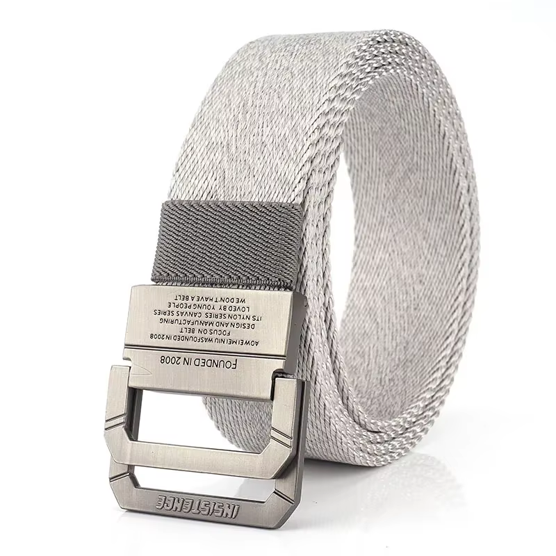 Ceinture tissée en Nylon à boucle Double
