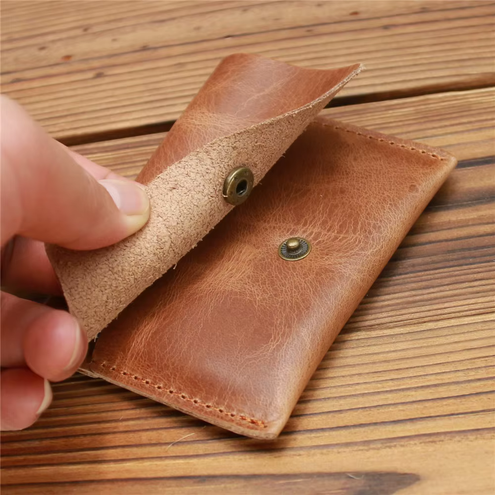 Portefeuille en cuir véritable pour hommes