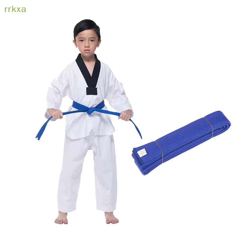 Ceinture de taekwondo ITF en coton de 200 cm de qualité supérieure, 1 pièce, accessoire de couleur pour arts martiaux, karaté, judo