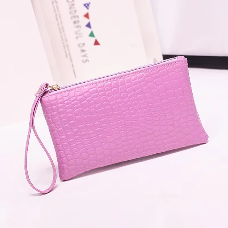 Portefeuille crocodile pour femme