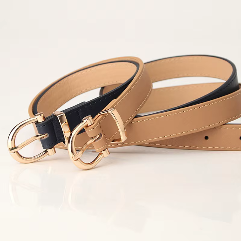 Sangle de ceinture en cuir pour femme