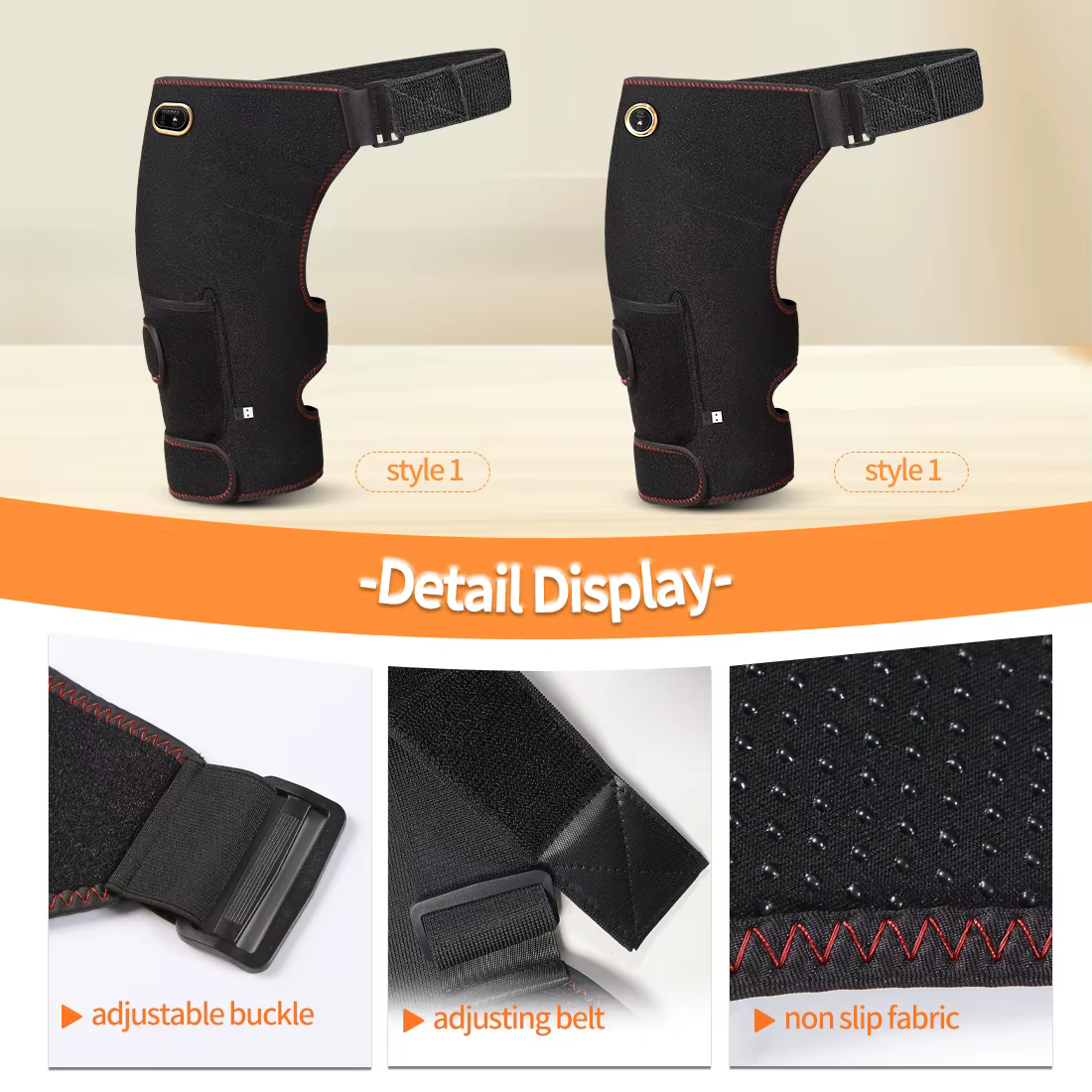Ceinture de soutien lombaire chauffante avec coussin chauffant pour soulager les hanches, les cuisses et les fesses
