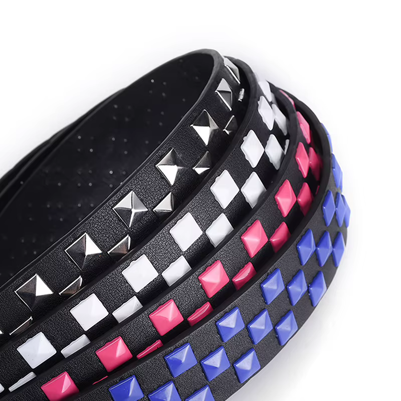 Ceinture en cuir PU à Rivets personnalisés pour hommes et femmes, 107CM, universelle, mode Hip-hop Punk, Style Ins, nouvelle collection