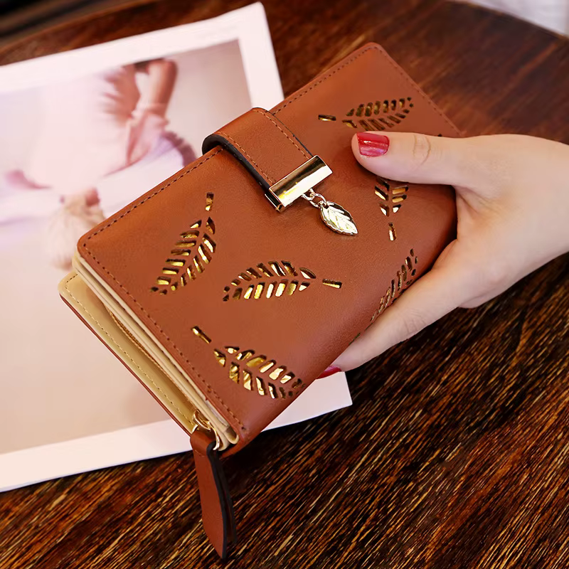 Femmes portefeuille en cuir PU sac à main femme Long