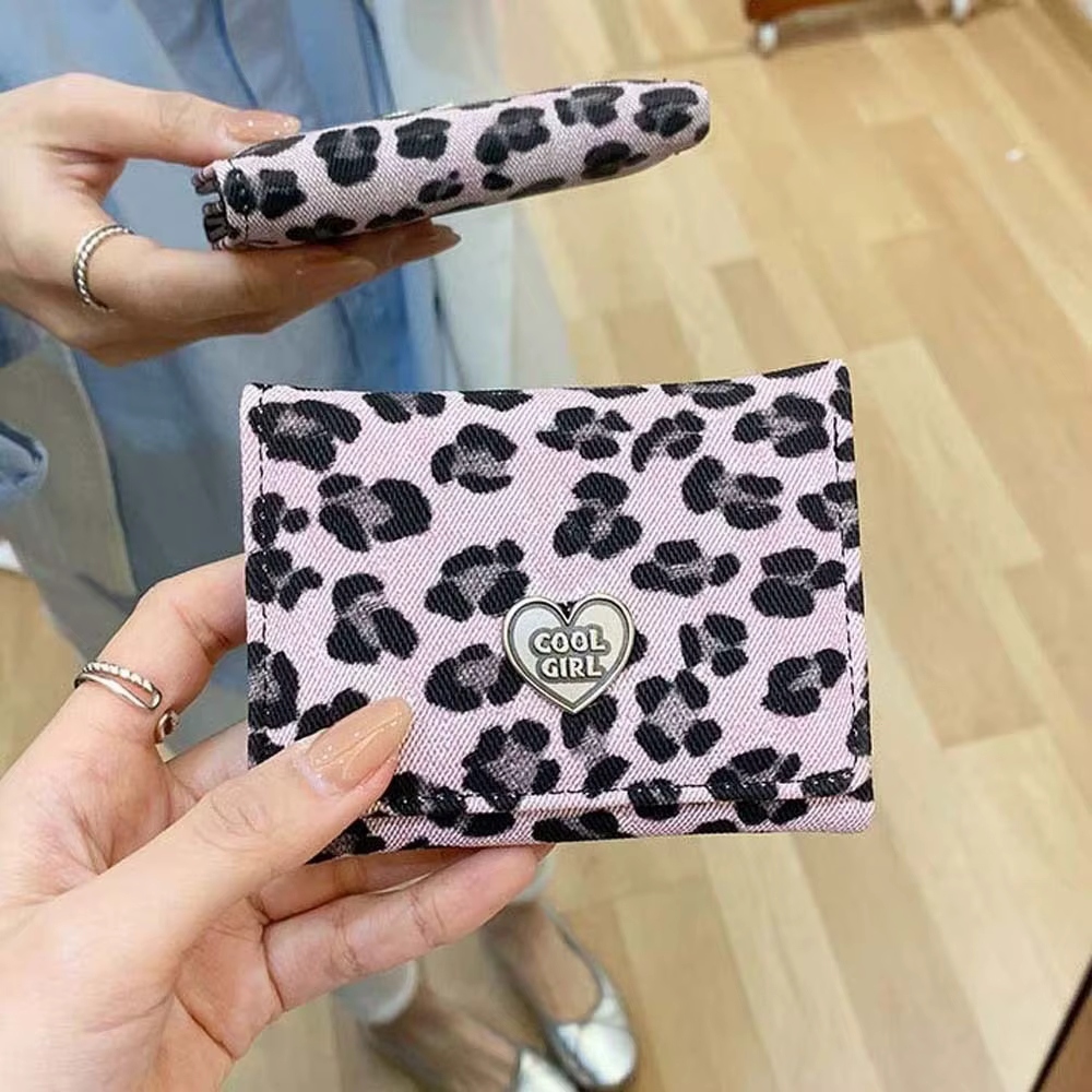 Portefeuille portable imprimé léopard 2026 pour femme