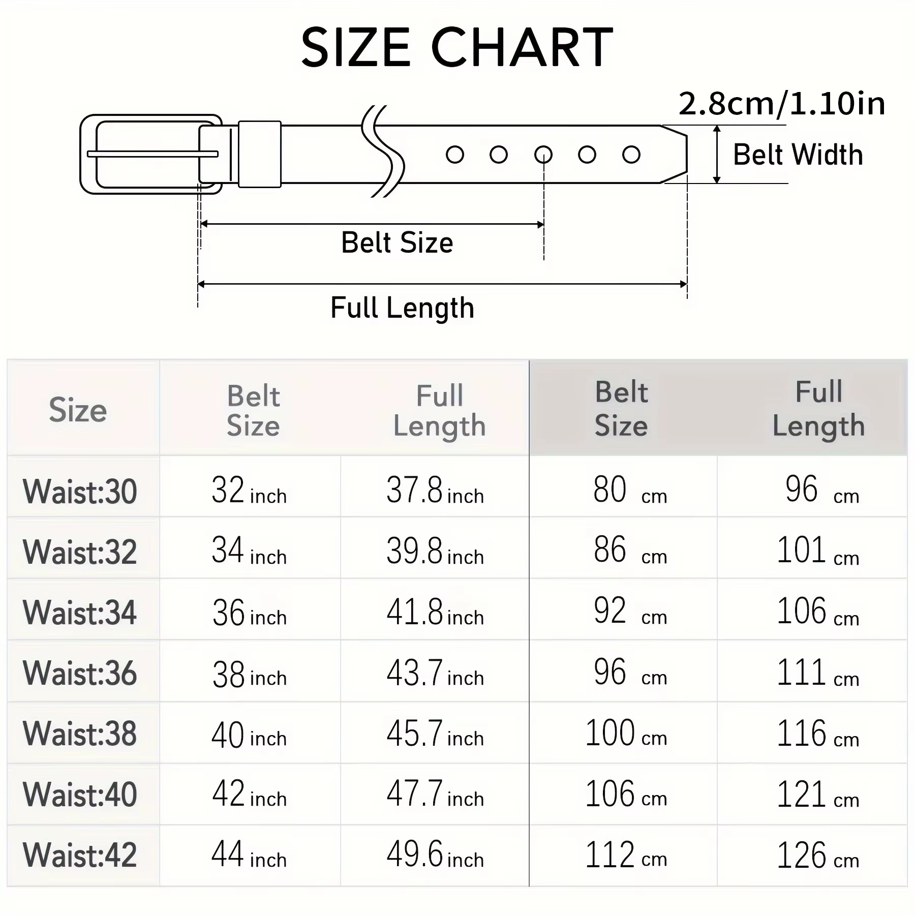 Ceinture double couche pour homme