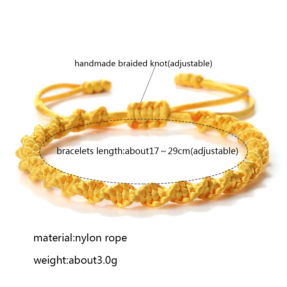 Bracelet à Nministériels ds Noirs Porte-Bonheur pour Homme et Femme, Chaîne Colorée Tissée à la Main, Souhait, Amoureux, Chia Shipping, Nouveaux Bijoux à la Mode