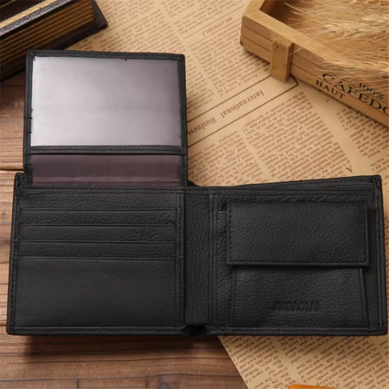 Portefeuille de luxe pour hommes en cuir véritable