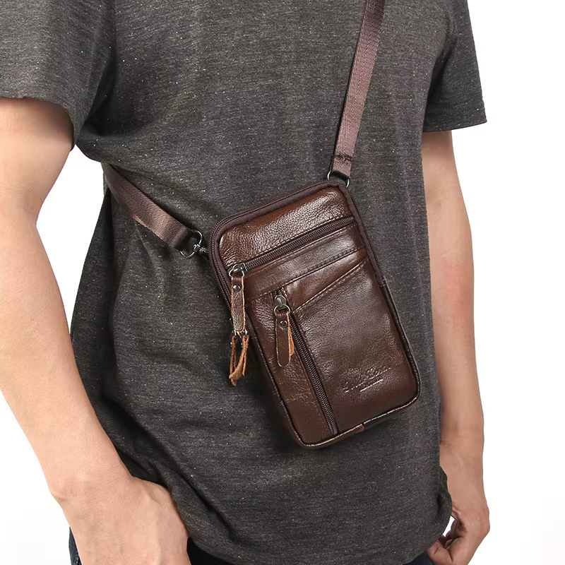 Sac banane en cuir pour homme
