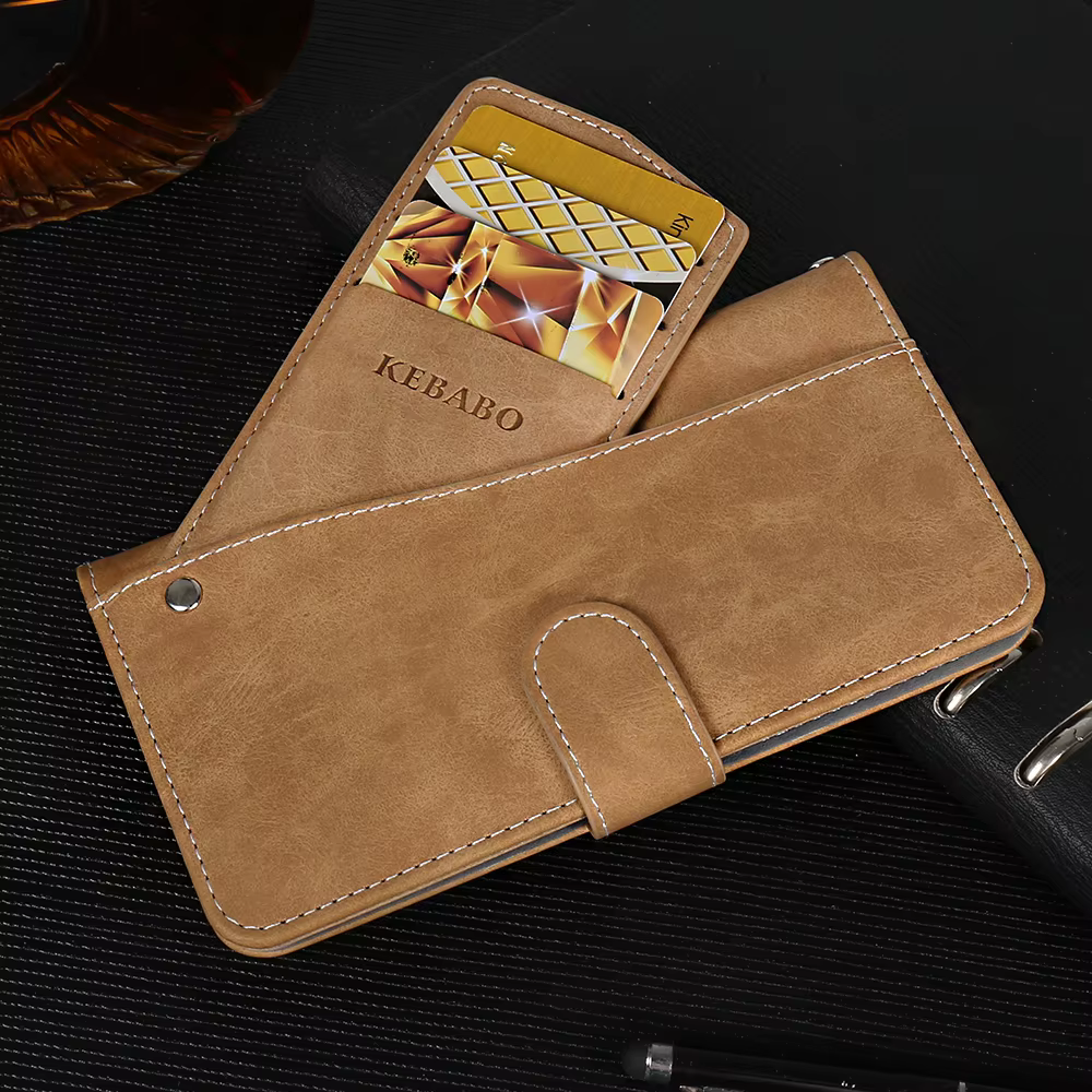 Portefeuille en cuir FOSSiBOT F109 étui mode luxe protection personnaliser couverture téléphone carte